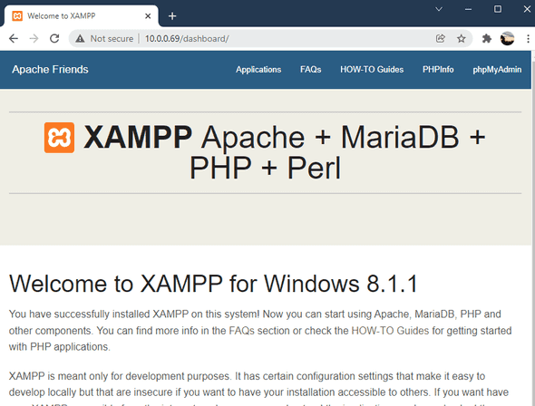 9 dashboard xampp